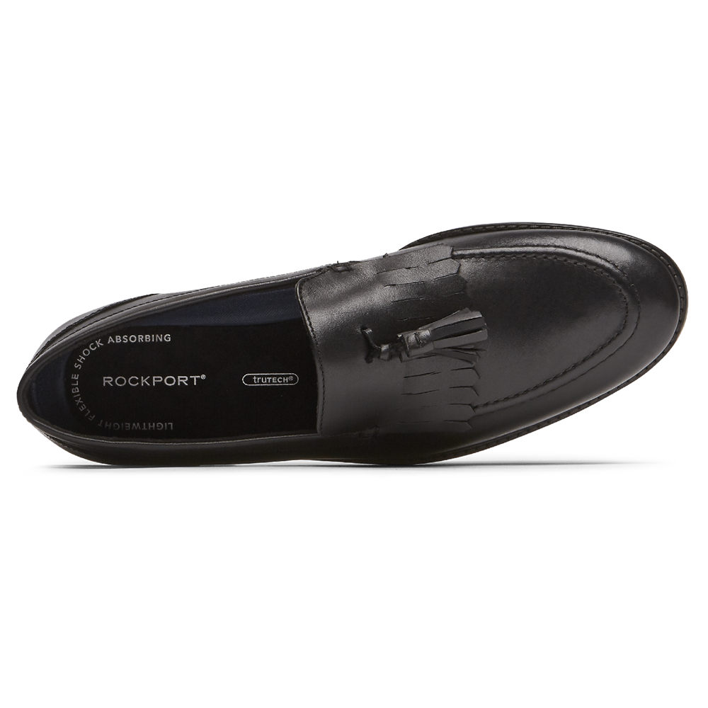 Rockport Mens Style Purpose 3 Tassel - Loafers Black - RYG632809